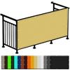 LIUJYUAN Telone in Tessuto Impermeabile 120 x 250 cm Protezione Raggi UV 98% Telo Impermeabile Esterno con Corde e Occhiello per Esterno Giardino Terrazzo, Giallo sabbia