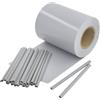 STI Fascia frangivista in PVC 19cm x 35mt Grigio +25clips Rete Recinzione Oscurante Privacy Giardino UV Resistant