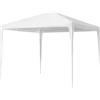 IlGruppone Gazebo 3 x 3 M Impermeabile Uv Resistente Esterno Struttura Acciaio Antiruggine Colore Bianco Giardino Feste Tendone Padiglione Fiere