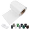 Sunnylaxx 19cmx50m Strisce PVC per Recinzione con Clips Bianco