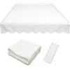 Generic Tessuto di Ricambio per Tende da Sole da Giardino (Solo Tessuto), Impermeabile Copertura Avvolgibile in Tettoia per Esterni, per Porte e Finestre di Negozi e Ristoranti(600x300cm)