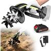 ZLXHFFH Motocoltivatore a Batteria con 1 Batterie 24V, Motozappa Elettrica da Giardino, Profondità e Larghezza di Lavoro 10 cm, Coltivatore Portatile per Prato, Giardino, Serra e Orto
