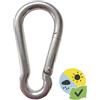 GARD & ROCK - Moschettone in Acciaio Inox Ø8 per amache e Pali per Vele ombreggianti
