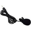 Leeadwaey Mini Wired Mic Collare Universale Altoparlante Tipo Esterno Microfono Speeching Guida Studio Conferenza Lezioni 1pc/nero