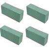 Anneome Spugna Floreale Verde 4 Pezzi per Composizioni Floreali Materiale Sintetico Eccellente Durata e Design Semplice per Casa e Fioristeria