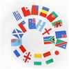 AZ FLAG - Ghirlanda bandiera della Coppa del Mondo 2023 da rugby a XV - 8 metri con 20 bandierine della Francia 2023 di 30 x 20 cm - Piccole bandiere 100% poliestere - 100 g