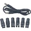 GAOHOU Caricatore per rasoio, 7 pezzi, adattatore di alimentazione per rasoio, 5 V, cavo di ricarica USB, compatibile con Philips Whal Kemei Babybliss tagliacapelli rasoio pulitore