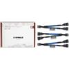 Noctua NA-SYC1 CHROMAX.BLUE, Cavo di prolunga, Blu, Femmina, Femmina, 115 mm, 3 pezzi