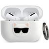 Karl Lagerfeld Klacapsilchwh Airpods Procover Biały/Bianco Silicone Choupette