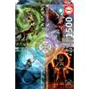 Educa Mappa stellare della magia elementare, Anne Stokes Puzzle 1500pzü ck