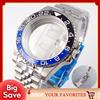 tandorio 20ATM Custodia subacquea 40mm Fit NH35 NH36 NH34 GMT ETA 2824 PT5000 Cassa per orologio in acciaio Bracciale giubileo Fibbia scorrevole in vetro zaffiro