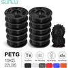 SUNLU 10KG Filamento 3D Filamento PETG 10kg 22 libbre 1,75mm Filamento stampante 3D Buona resistenza agli acidi e agli alcali Elevata trasparenza