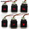 ShangDeLi 1 Pz Auto LED Rosso DRL Luce di Imballaggio Radar Accensione Spegnimento Della Macchina Fotografica Specchio Interruttore del Pulsante Per VW Golf 6 Jetta 5 MK5 Scirocco Accessori
