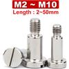 NONE Vite a spina con intaglio per asse, in acciaio inossidabile 304, M2 M2.5 M3 M4 M5~M10, bullone di limitazione per cuscinetti GB830