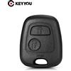 KEYYOU Chiave A Distanza Dell'automobile Borsette Fob Chiave Della Copertura Della Cassa Per Peugeot 106 107 206 207 306 307 406 407 Citroen C1 C2 C3 C4 C5 XSARA Picasso