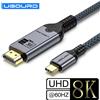 UGOURD Cavo da USB C a HDMI2.0 Tipo C a HDMI 4K60HZ Adattatore Thunderbolt 3 4 a HDTV 2.0 Cavo convertitore per iPhone 15 16 MacBook