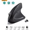 PHONEPACE Mouse Verticale HOMEFISH Ergonomico Wireless 2.4GHz Ottico con 3 DPI Regolabili 800/1200/1600 e 6 Pulsanti per Laptop e PC