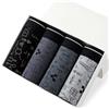 NONE 4 pezzi mutandine da uomo pantaloncini Sexy biancheria intima di cotone boxer traspiranti maschili boxer solidi mutande di marca