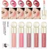 ibcccndc Fard liquido opaco Fard in velluto Arancione Pesca Pigmento viso Bellezza duratura Tinta naturale per guance Fard Trucco Maquiagem7.5ml