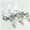 NONE Set di serrature a camma da 16/20/25/30 mm per porta dell'armadio, cassetta postale, cassettiere, armadietti, ecc., viene fornito con 2 chiavi e 4 piastre di chiusura diverse