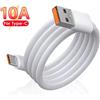 NONE Cavo di ricarica rapida USB-C 10A 120W per Huawei Mate 40 50 Honor Samsung Xiaomi, cavo dati per ricarica rapida.