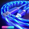 NONE Cavo luminoso Cavi di ricarica per telefono cellulare Caricatore micro USB tipo C a luce LED per Samsung Xiaomi iPhone 14 13 Cavo di ricarica
