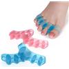 NONE Separatore per dita in silicone, distanziatori per dita dei piedi correttore per snorelle per correggere gli alluce valgo, raddrizzatore per dita dei piedi, barella per dita dei piedi, separatori per