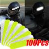 NONE 10-100 pezzi adesivi riflettenti di avvertimento casco moto sicurezza notturna guida strisce decorative adesivo bicicletta moto decalcomanie per auto