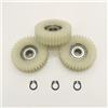NONE 3 pezzi 47x13.5mm ingranaggio planetario 36 denti ingranaggi con cuscinetti 8mm mozzo ruota bici elettrica ingranaggio in nylon per parti di e-bike Bafang motore
