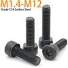 Zimir 2-50 pz M1.4 M1.6 M2 M2.5 M3 M4 M5 M6 M8 M10 M12 DIN912 Grado 12.9 In Acciaio Al Carbonio Esagono Incassato Vite A Testa Bullone
