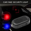 NONE 1/2 pezzi auto finta luce di sicurezza ad energia solare simulato allarme fittizio lampada di avvertimento wireless LED lampeggiante antifurto lampada di avvertenza