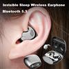 kebidumei Auricolari invisibili per il sonno Piccoli mini cuffie Con cancellazione del rumore nascosta TWS Cuffie wireless Sport Stereo Bluetooth 5.3 Auricolare