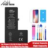 PINZHENG Batteria reale ad alta capacità per iPhone X XR XS Max 12 13 Mini Pro Max 11 Pro Max Sostituzione Bateria Garanzia Un anno