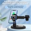 NONE La base di ricarica wireless tre-in-uno per cellulari e cuffie offre ricarica rapida da 15W ed è compatibile con i dispositivi IOS.