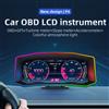 RYSJM Display Head-up P4 HUD OBDⅡ+GPS, Tachimetro Digitale per Auto, Strumento Diagnostico OBD2, Indicatore Consumo Carburante