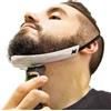 NONE Modello per rasatura della scollatura Kit guida e trimmer per scollatura per modellare la barba con stencil per la toelettatura di pizzetteria e baffi da uomo