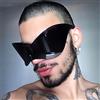 GVUORS Steampunk Oversize Y2K Occhiali da sole Occhiali Fashion Wrap Around Punk Occhiali da sole Maschera Specchio femminile Shades Eyewear De Sol Oculos