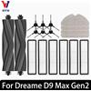HAOYUNMA Per Dreame D9 Max Gen2 Robot Aspirapolvere Accessori Parti Gomma Spazzole Laterali Principali Panni Mop Filtri HEPA Parti di Ricambio