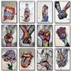 Potdemiel Graffiti Wall Art Decorazione della casa Pittura Gesti delle mani di strada Love Kiss Poster moderno Stampa immagini Abstract Pop Room Mural