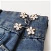 zieene Tenditore regolabile per pantaloni Jeans Clip per bottoni in lega per pantaloni Nessuna cucitura richiesta Bottoni per spille accessorie facili da installare