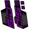 NONE 4 pezzi/foglio, adesivo forcella anteriore bicicletta ROCKSHOX SID, adesivo decorativo per auto con pellicola di assorbimento degli urti anteriore per mountain bike,