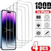 TAOYUNXI 1-4 pezzi di vetro protettivo per iPhone 17 16 15 14 13 12 11 Pro XR X XS Max protezioni schermo per iPhone 7 8 6 Plus 12 13 Mini vetro