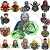 Hot Toys Blocchi da Costruzione Marvel, Personaggi Classici in Miniatura, Regalo per Feste dei Bambini, Giocattolo in Mattoncini, Hawkeye, Capitan America, Scream, Thor