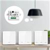 NONE Interruttore a Pannello da Parete 433MHz 1/2/3 Gang 86 con Telecomando, Interruttore Intelligente Wireless 10A 110V 220V per Lampade LED