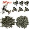 NONE 10/200 pz U-Tipo Auto Vite In Metallo Pinze Kit di Fissaggio Clip con Vite Anti-ruggine Parafango Paraurti Protezione Fibbia Lamiera di Ferro