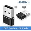 NONE Adattatore USB Maschio a USB C per Ricarica Rapida e Trasferimento Dati con Funzione OTG per iPhone 15/14/13 Plus Pro Max (Confezione da 2/4)