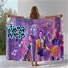 Potdemiel Coperta in flanella K-Pop Demon Hunters Golden Saja Boys, coperta in peluche ultra morbida e calda per casa, camera da letto, letto, divano, ufficio, picnic