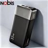 Nobis Power Bank da 20000mAh, Ricarica Rapida 35W PD QC, Caricabatterie Portatile USB-C Bidirezionale, Batteria Esterna con Display LED, Ultra Sottile e Compatto, Powerbank da Viaggio per iPhone