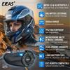 EJEAS Sistema di interfono per casco da moto EJEAS Q8, auricolare Bluetooth 5.1 per casco, auricolare wireless IP67 per casco, altoparlanti per casco, casco Bluetooth, controller EUC universale