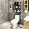 NONE Scaffale da Bagno Sopra il WC, Scaffalatura Multi-Livello, Scaffale per Lavatrice, Scaffale Multifunzionale per WC, Porta Asciugamani e Carta Igienica